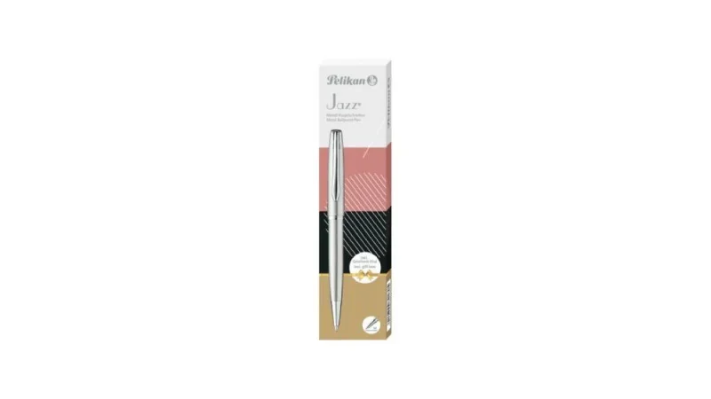 Pelikan Golyóstoll csavarmechanikával (M) Jazz Noble Elegance box Silver