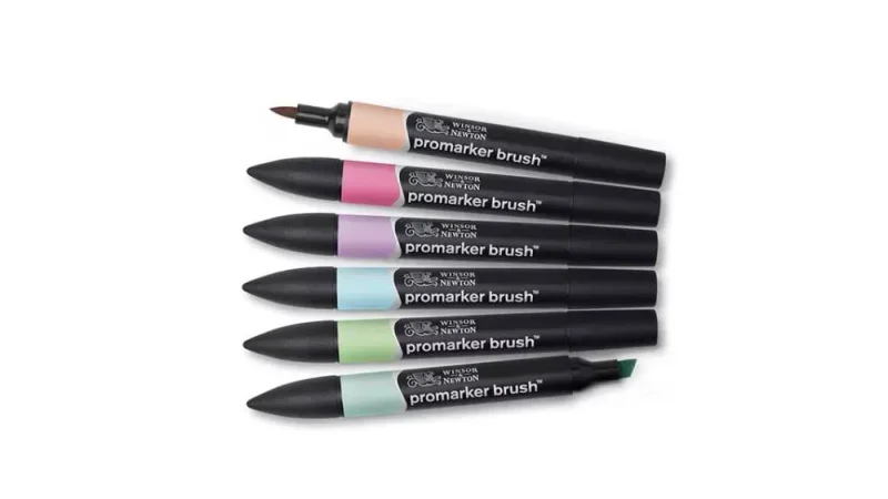 Art-Export Ecsetfilc készlet, W&N, ProMarker Brush, 6 db, pastel tones