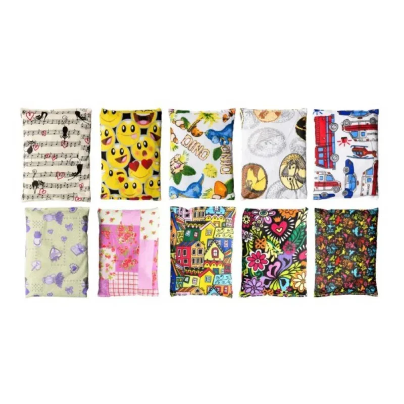 Babzsák 12x12 cm, textil borítással