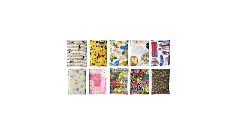 Babzsák 12x12 cm, textil borítással