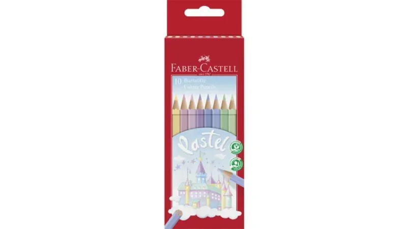 Faber-Castell Színes ceruza készlet 10db-os pasztell hatszögletű