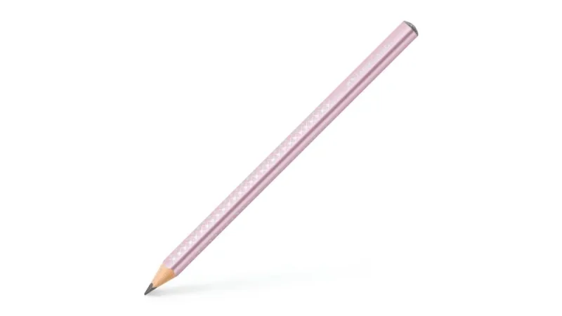 Faber-Castell Grafitceruza SPARKLE Jumbo gyöngyházfényű metál rózsaszín (3)