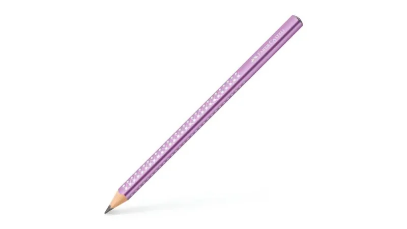 Faber-Castell Grafitceruza SPARKLE Jumbo gyöngyházfényű metál lila (3)