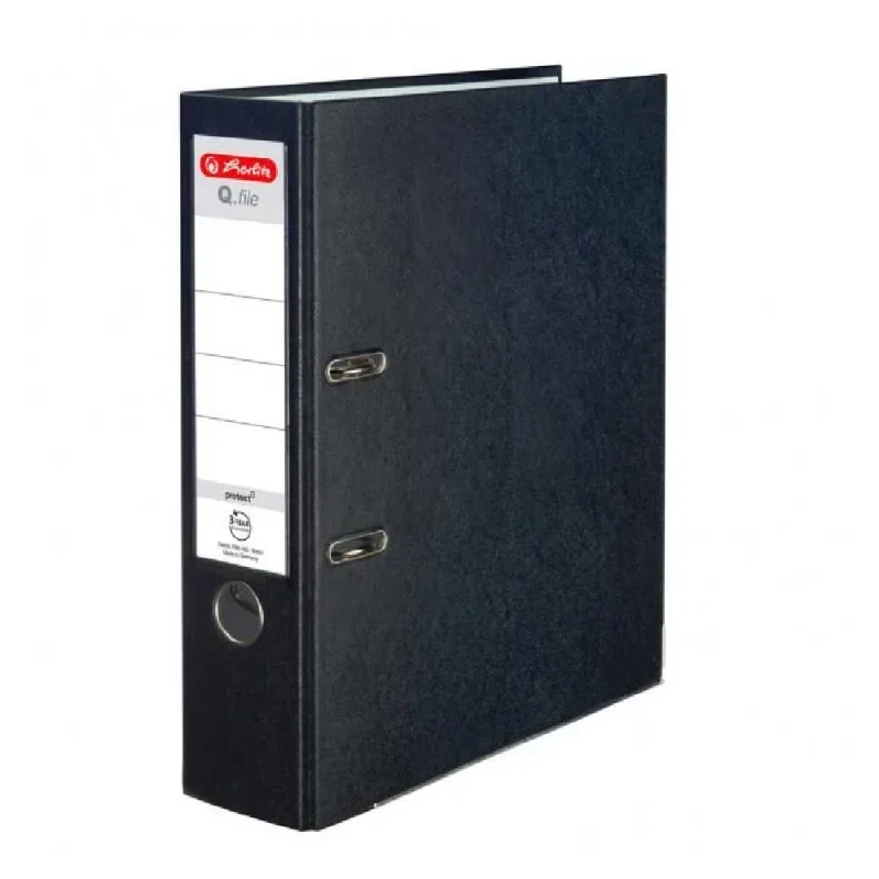 Herlitz Iratrendező 7,5cm Q.file fekete