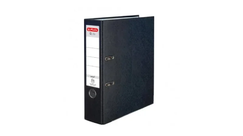 Herlitz Iratrendező 7,5cm Q.file fekete