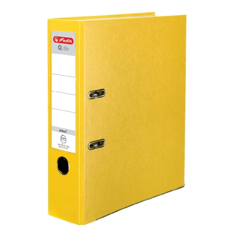 Herlitz Iratrendező 7,5cm Q.file sárga