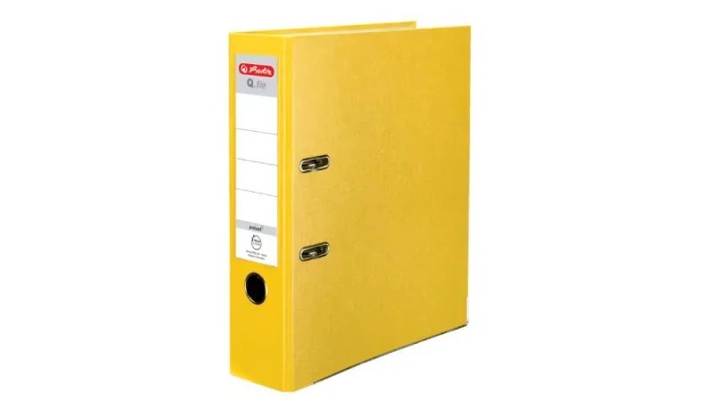 Herlitz Iratrendező 7,5cm Q.file sárga