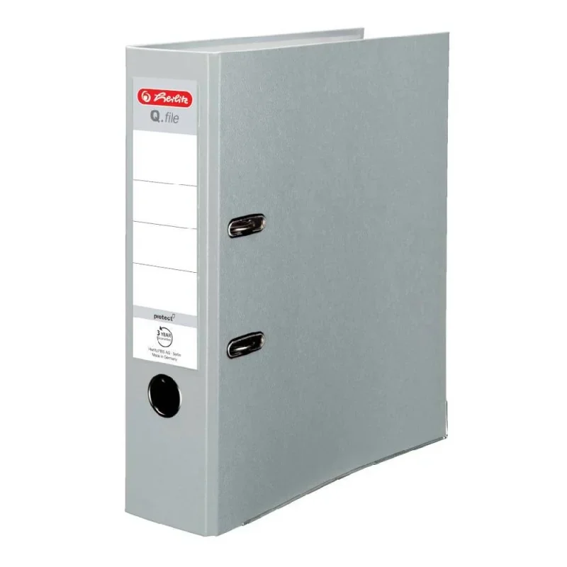 Herlitz Iratrendező 7,5cm Q.file szürke