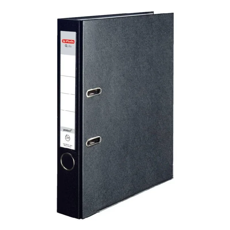Herlitz Iratrendező 5cm Q.file fekete
