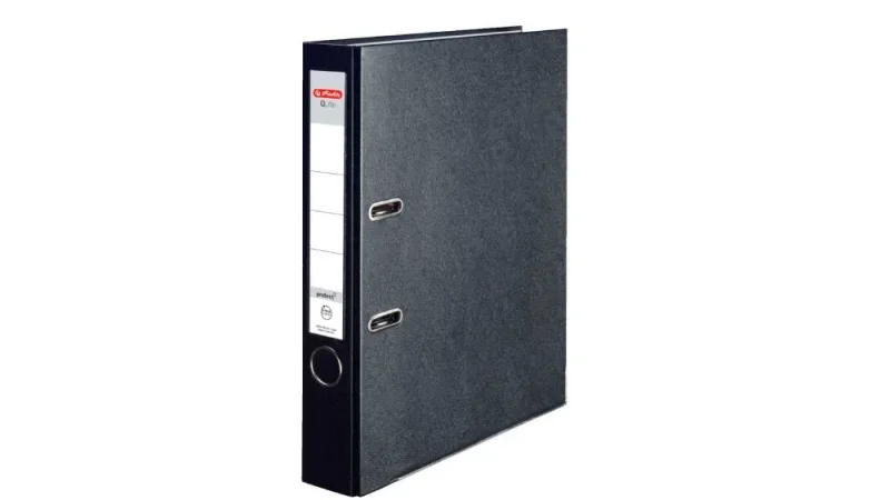 Herlitz Iratrendező 5cm Q.file fekete