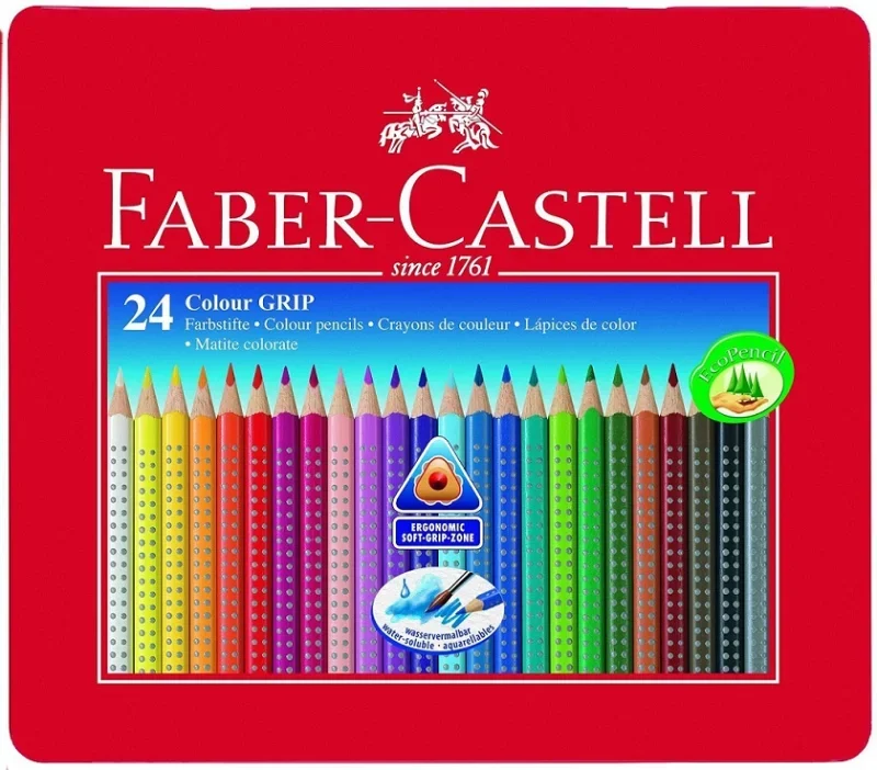 Faber-Castell Színesceruza GRIP 2001 24db fémdobozban