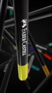 Faber-Castell Színesceruza készlet 12db-os, metál színek, Black Edition fekete test