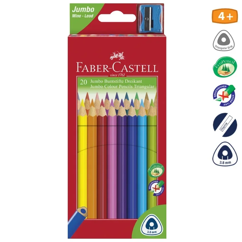 Faber-Castell Színesceruza GRIP Junior háromszögű 20db