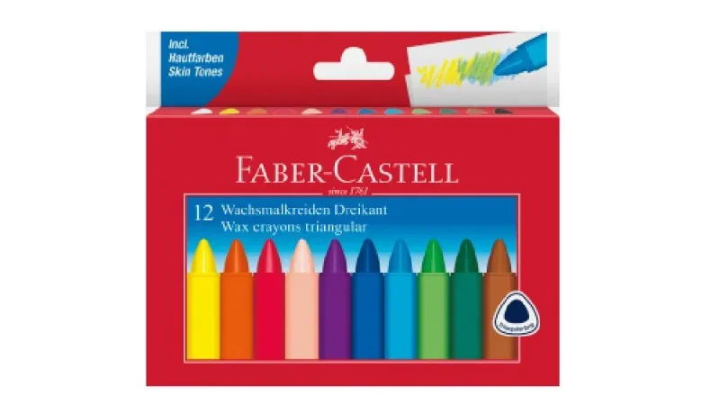 Faber-Castell színes viaszkréta, 12db/doboz