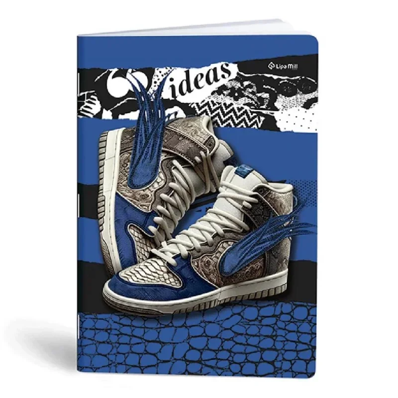 VECTRA Tűzött füzet kockás LIPAMILL A/4 40 lapos Sneaker