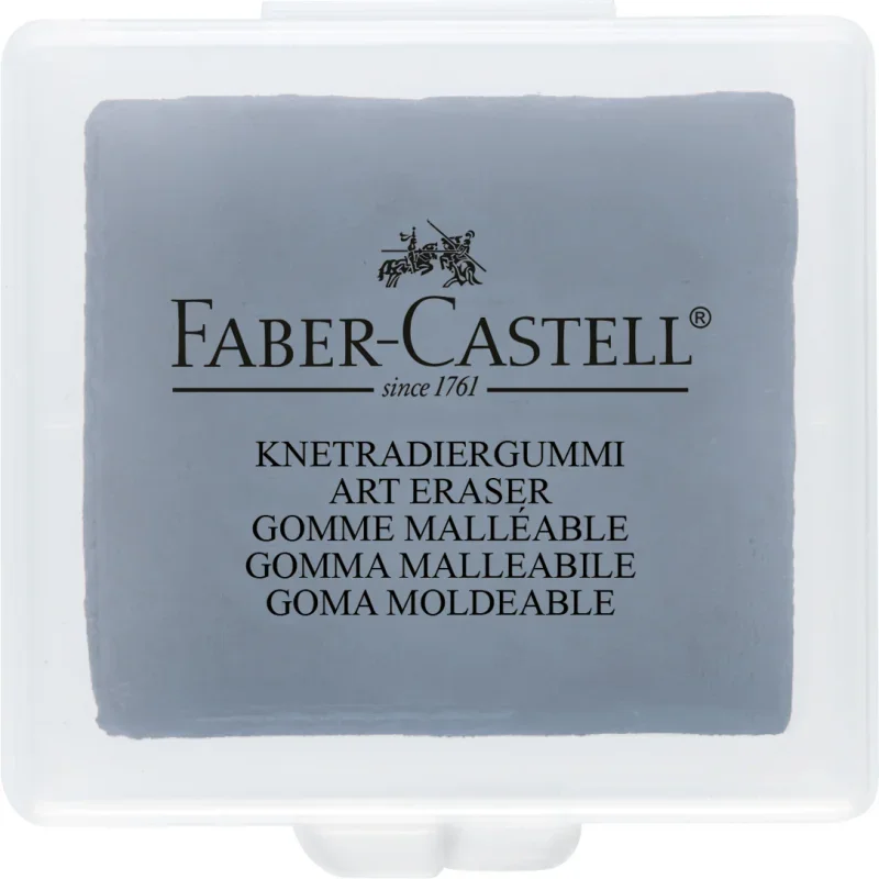 Faber-Castell Gyurmaradír műanyag dobozban szürke
