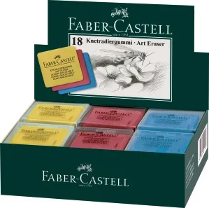 Faber-Castell Gyurmaradír vegyes szinekben (piros, sárga, kék) műa. dobozban