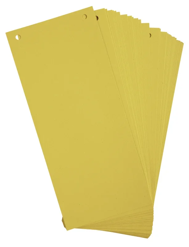 Exacompta Forever elválasztó lapok (10,5x24 cm) sárga 100db/csomag
