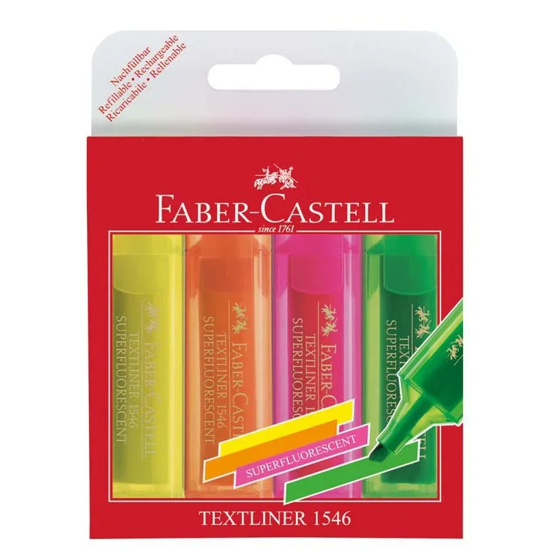 Faber-Castell Szövegkiemelő 4db/szett