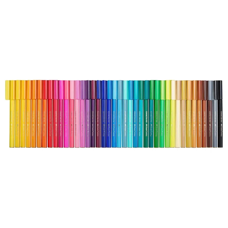 Faber-Castell Filctoll készlet 40db-os, színezőlapokkal, fém dobozban, bőröndös