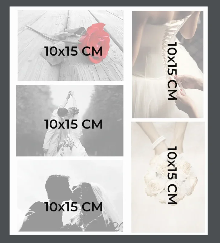 Exacompta esküvői album (29x32cm, 60lap, 300 fotó) fehér, levélmintás, Love