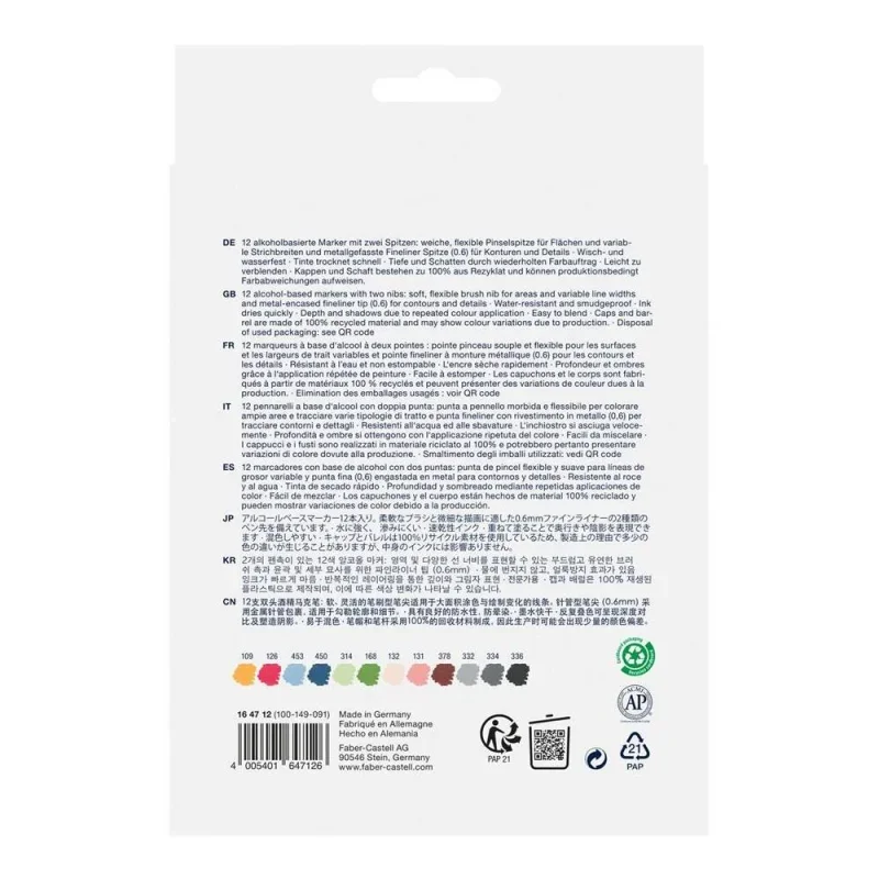 Faber-Castell Goldfaber Filctoll készlet 12db-os, kétvégű