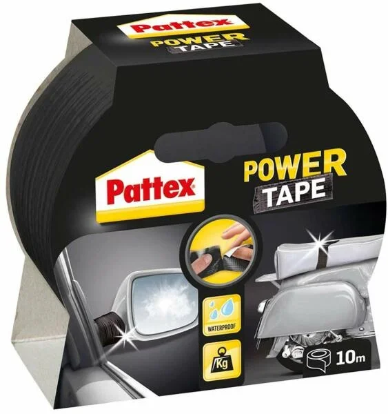 Pattex Power Tape ragasztószalag 10m, fekete