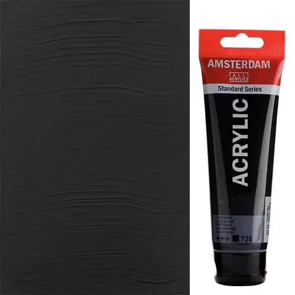 Amsterdam Akrilfesték (120ml) Vasoxid fekete (No. 735)