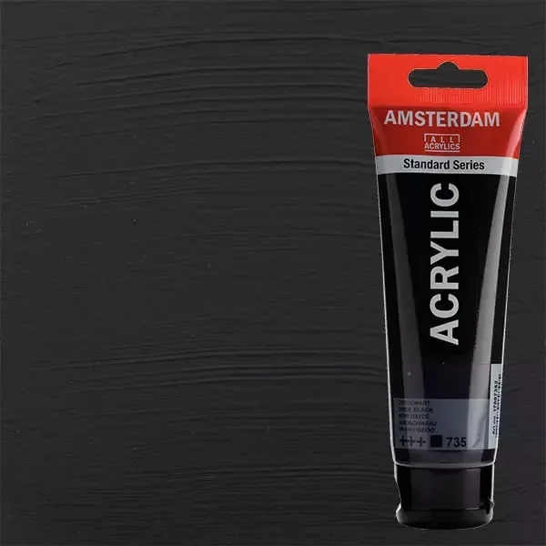 Amsterdam Akrilfesték (120ml) Vasoxid fekete (No. 735)