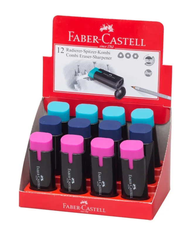 Faber-Castell Hegyező+radír kombi klf. trendi színek 2019