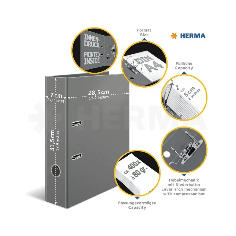 Herma iratrendező A4, 7cm, Szurikáták (5)