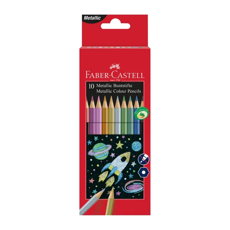 Faber-Castell Színes ceruza készlet 10db-os metál színek