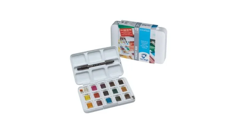 Art-Export Akvarellfesték készlet, TAL, V. Gogh, 12+3 db