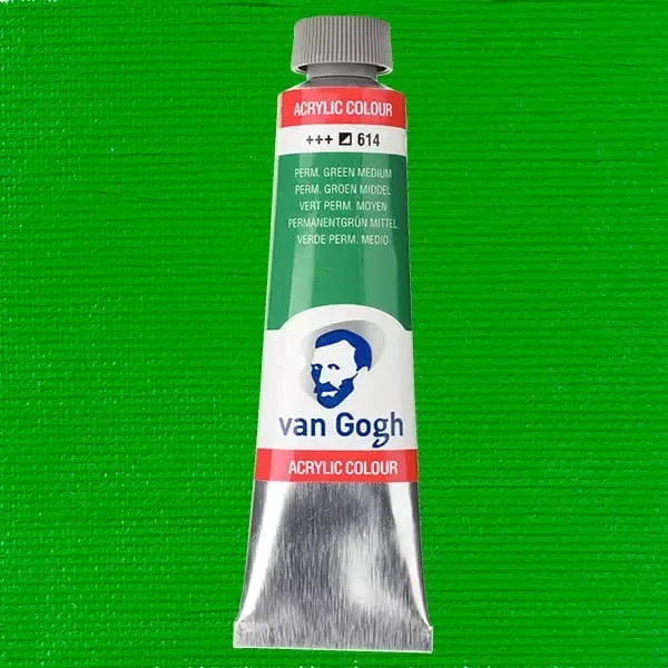 Van Gogh Akrilfesték (40ml) Permanent középzöld