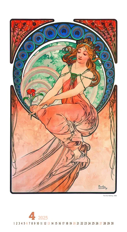 TopTimer Falinaptár 2025, T095 ALFONS MUCHA