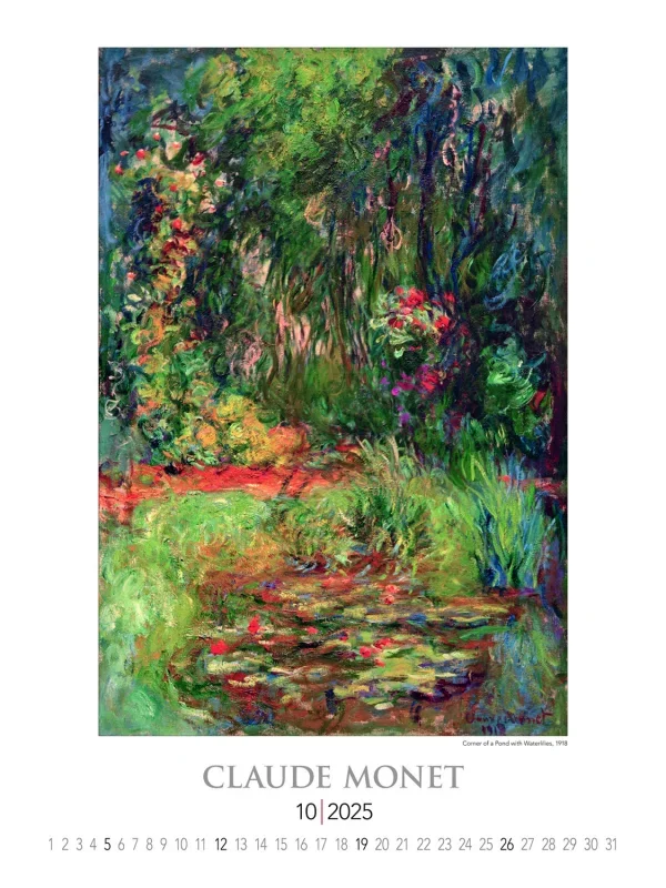 TopTimer Falinaptár 2025, T096 CLAUDE MONET