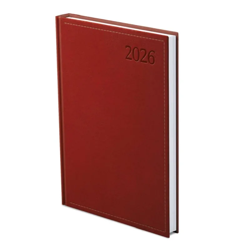 TopTimer Határidőnapló 2026, T010 A4 (Heti beoszt.) BORDÓ