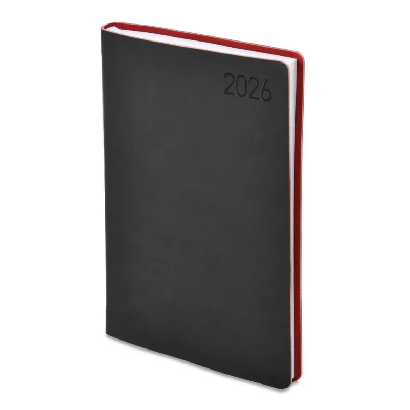 TopTimer Határidőnapló 2026, M011 B5 (Heti beoszt.) FEKETE-BORDÓ