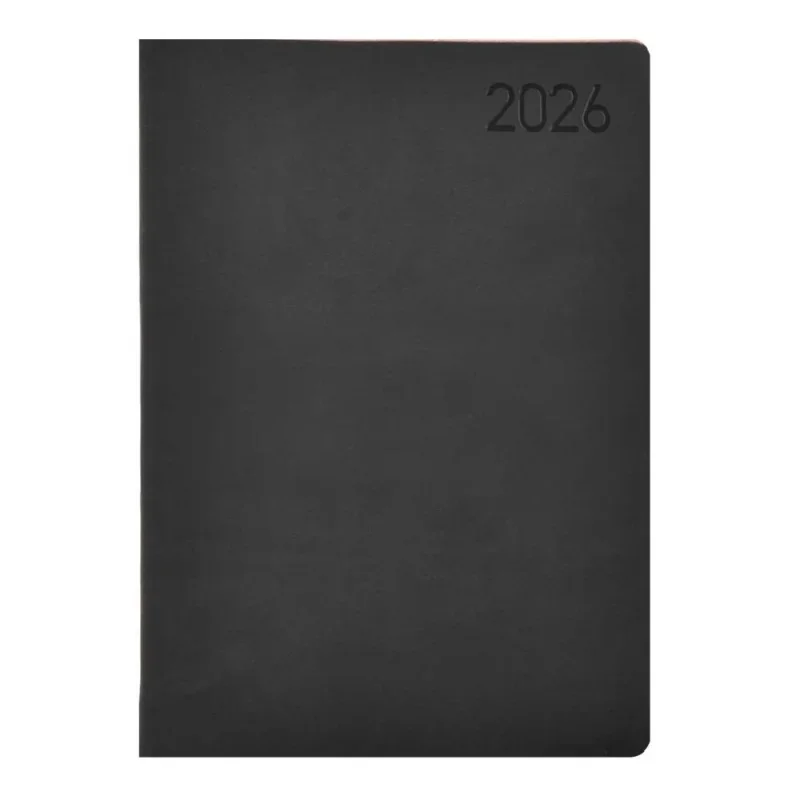 TopTimer Határidőnapló 2026, M011 B5 (Heti beoszt.) FEKETE-BORDÓ
