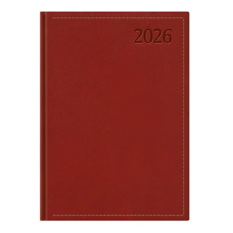 TopTimer Határidőnapló 2026, T011 B5 (Heti beoszt.) BORDÓ