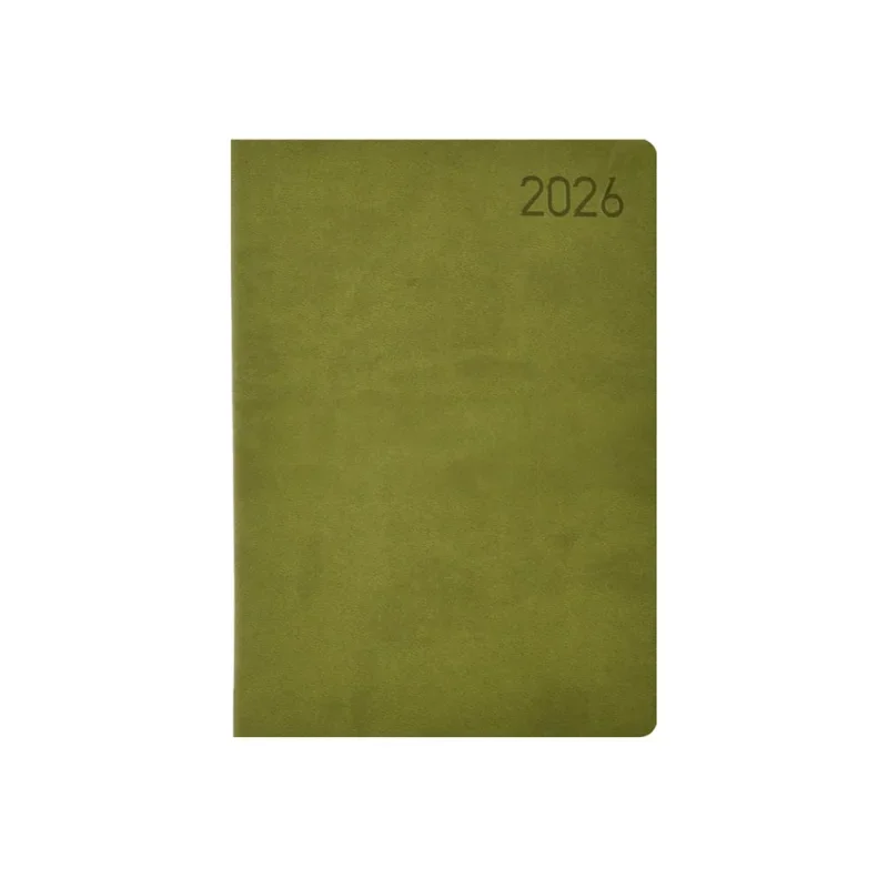 TopTimer Határidőnapló 2026, M012 B6 (Heti beoszt.) ZÖLD-ZÖLD