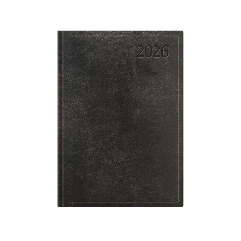 TopTimer Határidőnapló 2026, T015 A5 (Heti beoszt.) Bézs FEKETE