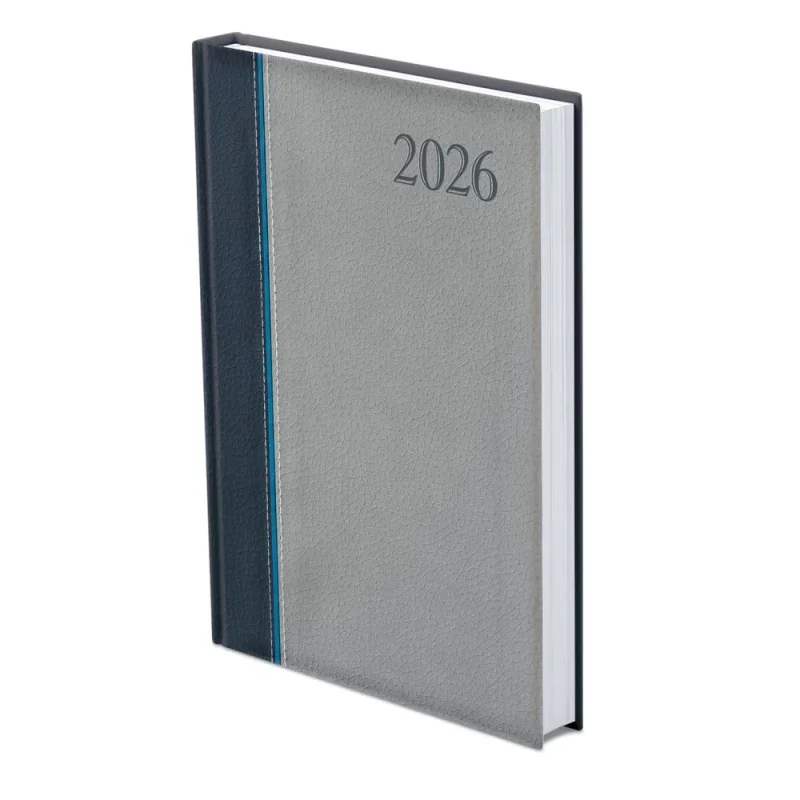 TopTimer Határidőnapló 2026, G021 A5 (Napi beoszt.) KÉK-KÉK-SZÜRKE