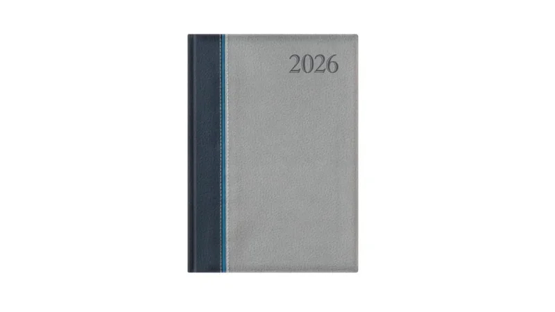 TopTimer Határidőnapló 2026, G021 A5 (Napi beoszt.) KÉK-KÉK-SZÜRKE