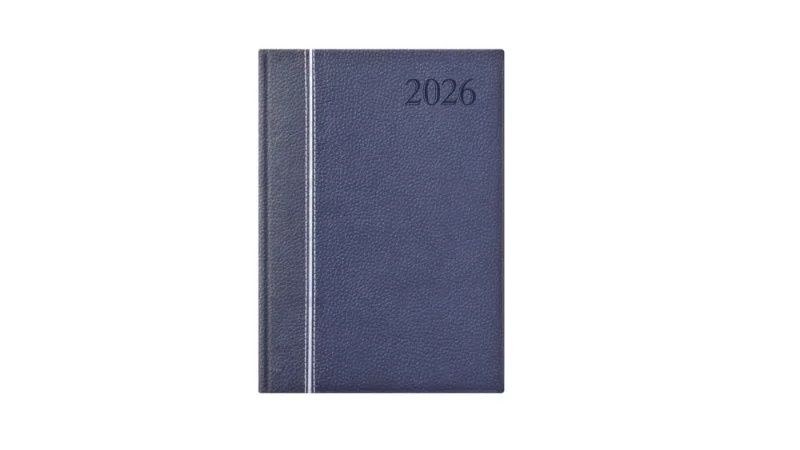 TopTimer Határidőnapló 2026, G021 A5 (Napi beoszt.) KÉK-EZÜST-KÉK