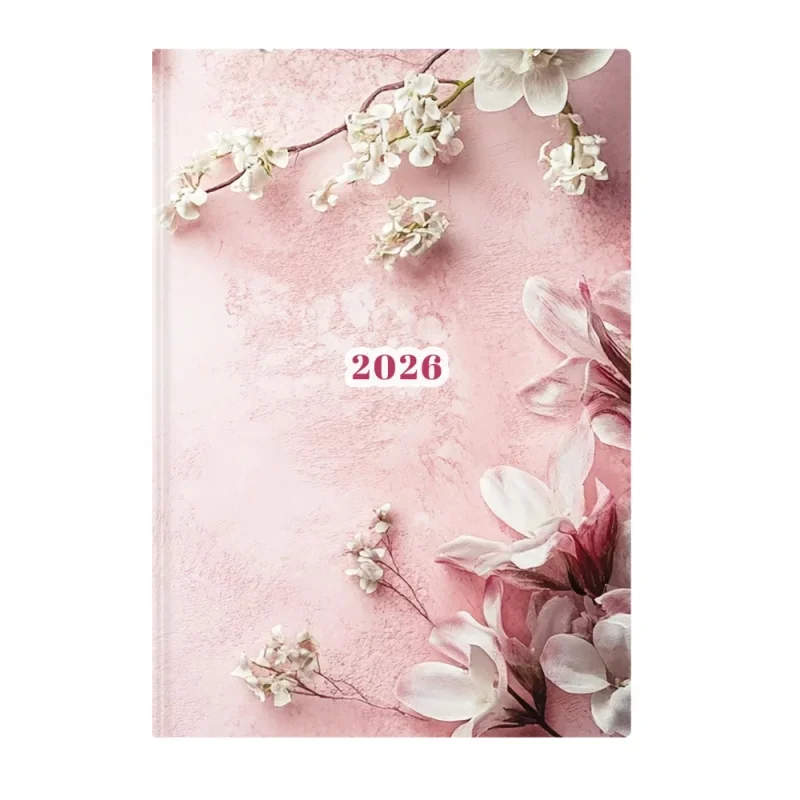 TopTimer Határidőnapló 2026, J021 A5 (Napi beoszt.) FÁTYOLVIRÁG