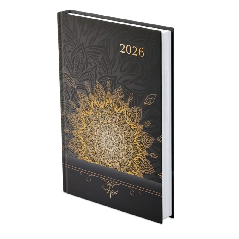 TopTimer Határidőnapló 2026, J021 A5 (Napi beoszt.) MANDALA