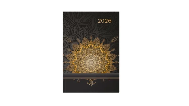 TopTimer Határidőnapló 2026, J021 A5 (Napi beoszt.) MANDALA