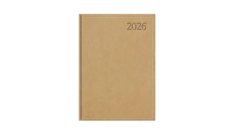TopTimer Határidőnapló 2026, T021 A5 (Napi beoszt.) BÉZS