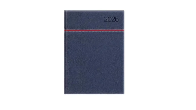 TopTimer Határidőnapló 2026, Y021 A5 (Napi beoszt.) KÉK-PIROS